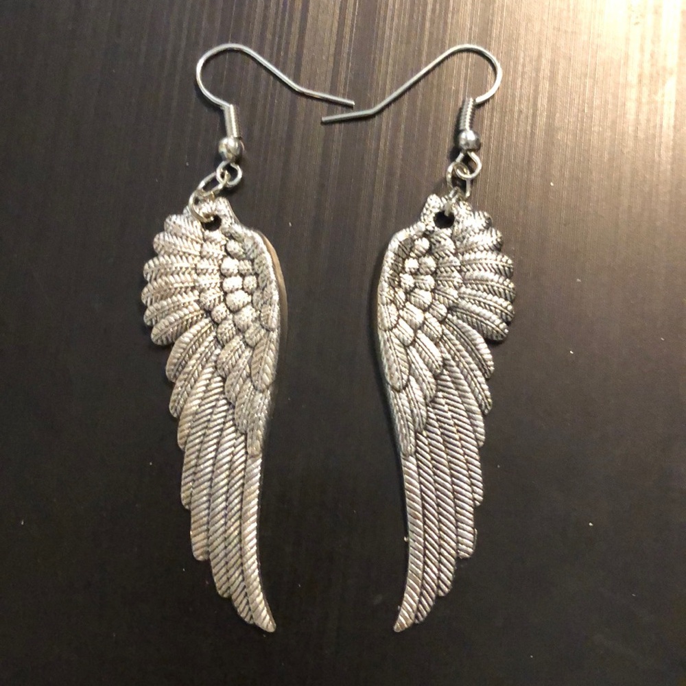 Angel wing earrings